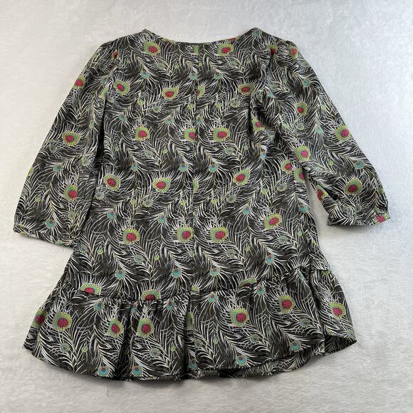 Y2K Liberty of London XS Isis Floral Feather Tunic Top Peasant Blouse Target - Picture 10 of 11